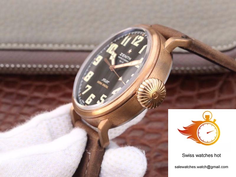Zenith Pilot Type 20 Extra Special Bronze 29.2430.679.21.C753 XF Factory Black Dial 6 Zenith Pilot Type 20 Extra Special Bronze 29.2430.679.21.C753 XF Factory Black Dial 6