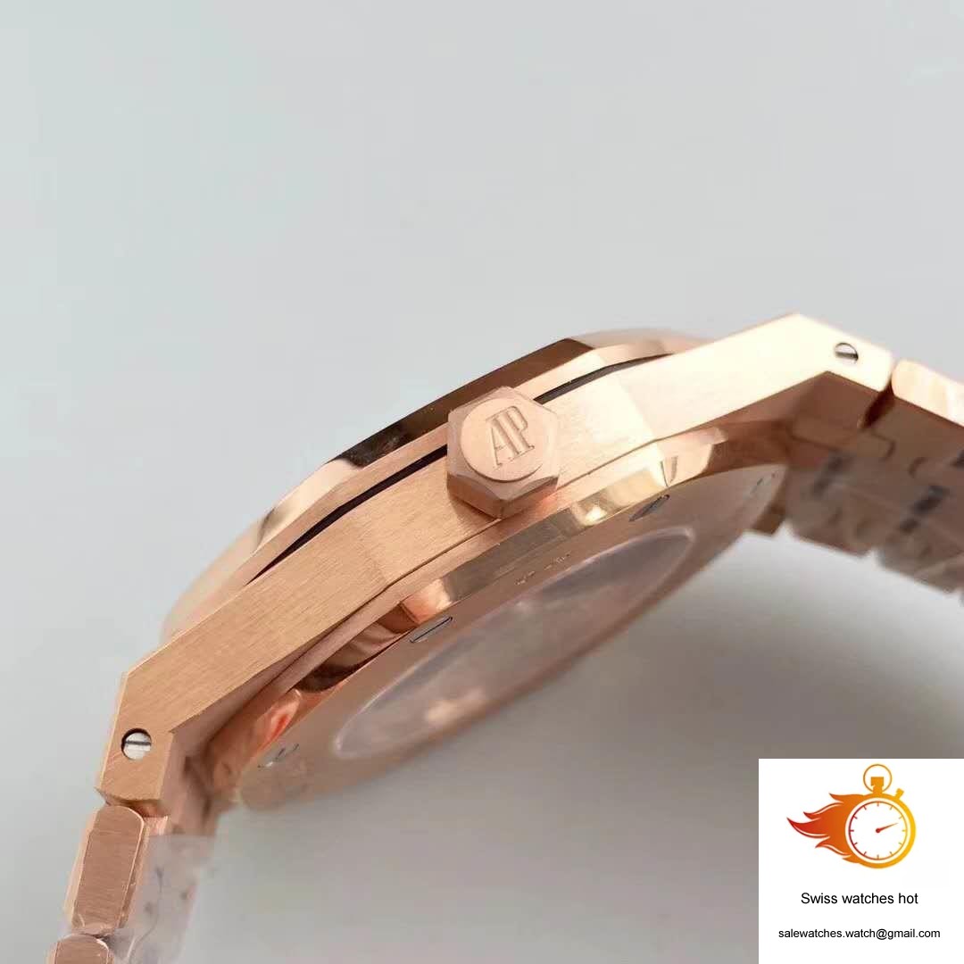 Audemars Piguet Royal Oak 15450 Rose Gold JF Factory V5 Silver Dial 6 Audemars Piguet Royal Oak 15450 Rose Gold JF Factory V5 Silver Dial 6