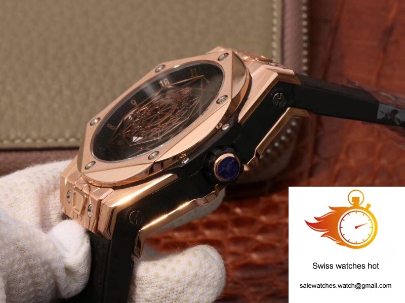 Hublot Big Bang Sang Bleu King Gold 415.OX.1118.VR.MXM17 TMF Factory Black Dial 6 Hublot Big Bang Sang Bleu King Gold 415.OX.1118.VR.MXM17 TMF Factory Black Dial 6