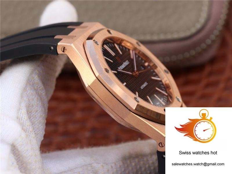Audemars Piguet Royal Oak 15400OR.OO.D002CR.01 JF Factory Black Dial 6 Audemars Piguet Royal Oak 15400OR.OO.D002CR.01 JF Factory Black Dial 6