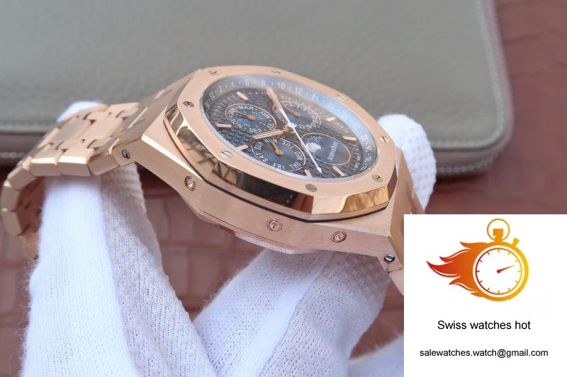 Audemars Piguet Royal Oak Perpetual Calendar 26574OR.OO.1220OR.02 JF Factory Blue Dial 6 Audemars Piguet Royal Oak Perpetual Calendar 26574OR.OO.1220OR.02 JF Factory Blue Dial 6