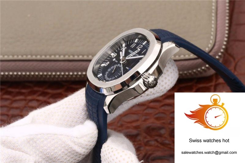 Patek Philippe Aquanaut Dual Time 5164A-001 MP Factory Blue Dial 6 Patek Philippe Aquanaut Dual Time 5164A-001 MP Factory Blue Dial 6