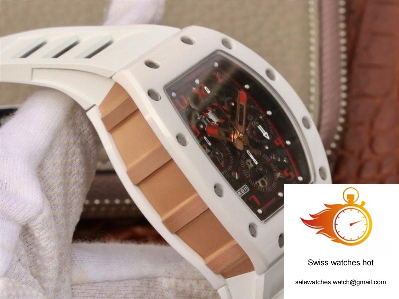 Richard Mille RM011 Felipe Massa Flyback Dubai Chronograph KV Factory Crystal Dial 6 Richard Mille RM011 Felipe Massa Flyback Dubai Chronograph KV Factory Crystal Dial 6