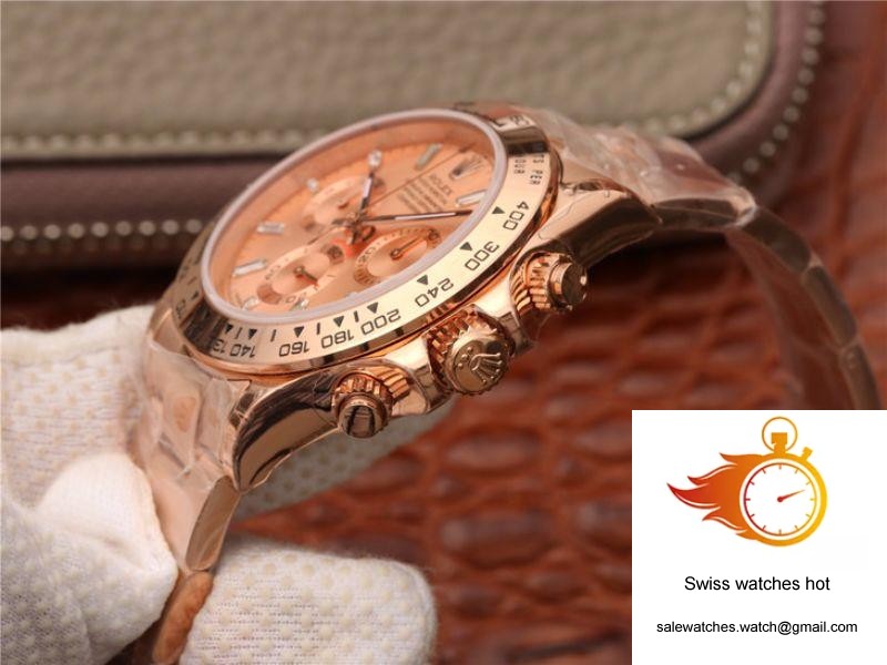 Rolex Daytona Cosmograph 116508 JH Factory Rose Gold Dial 6 Rolex Daytona Cosmograph 116508 JH Factory Rose Gold Dial 6