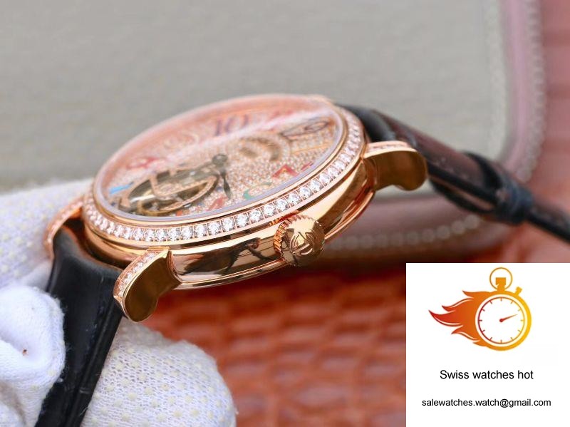 Franck Muller Round Color Dreams Tourbillon 18K Rose Gold Diamond Dial 6 Franck Muller Round Color Dreams Tourbillon 18K Rose Gold Diamond Dial 6