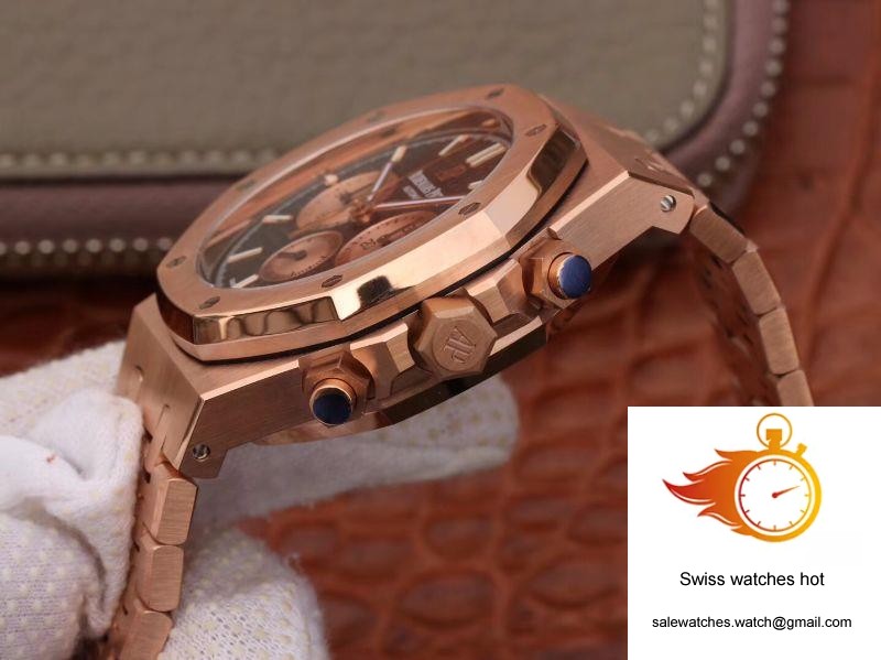 Audemars Piguet Royal Oak Chronograph 18K Rose Gold 26331OR.OO.1220OR.02 OM Factory Black Dial 6 Audemars Piguet Royal Oak Chronograph 18K Rose Gold 26331OR.OO.1220OR.02 OM Factory Black Dial 6