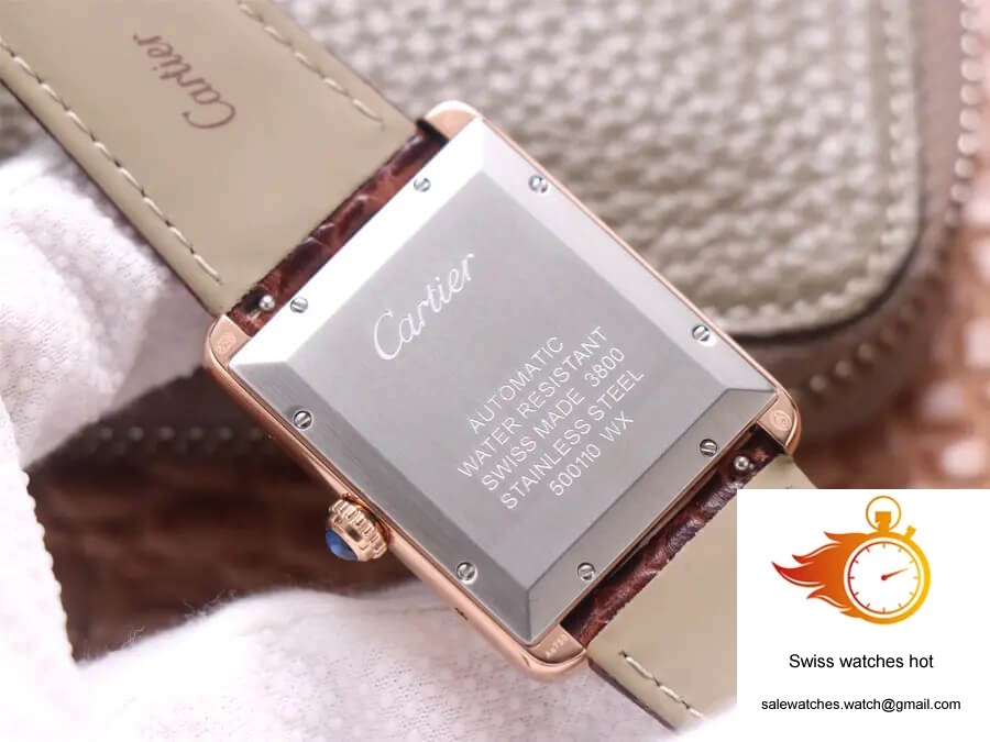 Cartier Tank W5200026 V9 Factory Rose Gold White Dial 7 Cartier Tank W5200026 V9 Factory Rose Gold White Dial 7