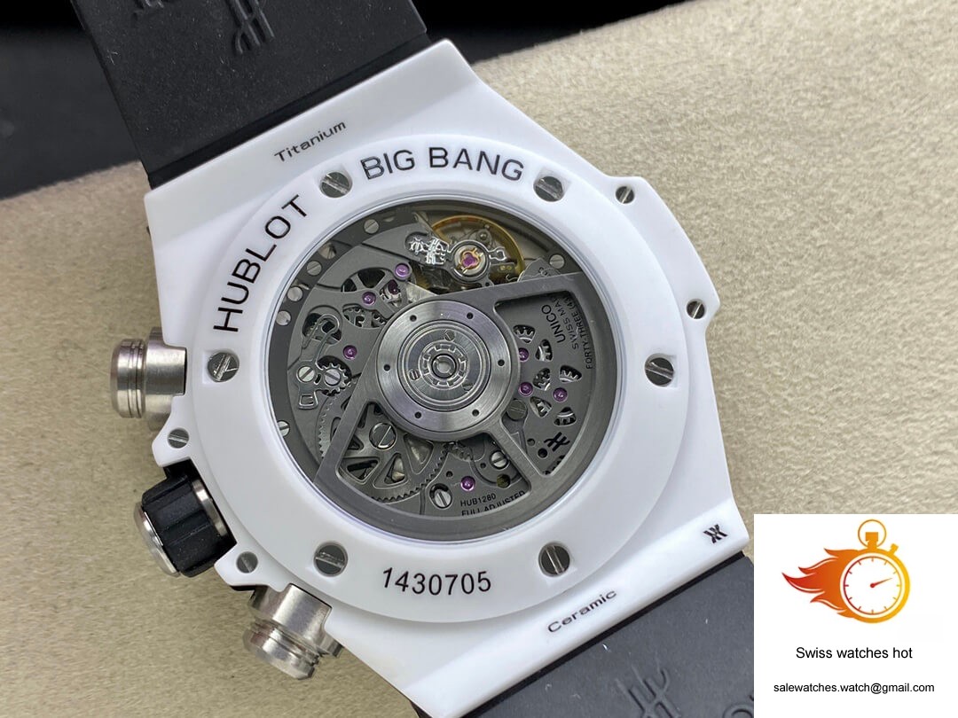 Hublot BIG BANG Unico 421.HX.1170.RX ZF Factory White Ceramic Case 7 Hublot BIG BANG Unico 421.HX.1170.RX ZF Factory White Ceramic Case 7