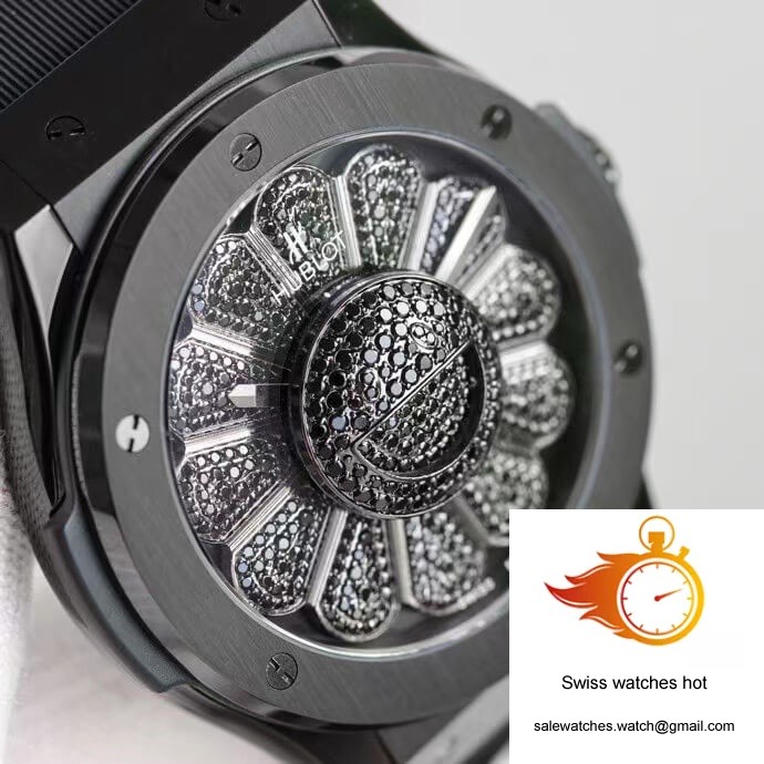 Hublot Classic Fusion Takashi Murakami 507.CX.9000.RX.TAK21 Sunflower Diamond Black Dial 7 Hublot Classic Fusion Takashi Murakami 507.CX.9000.RX.TAK21 Sunflower Diamond Black Dial 7