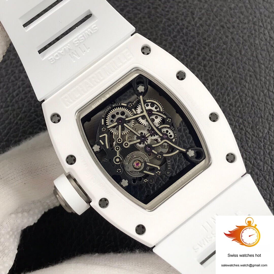 Richard Mille RM055 ZF Factory White Ceramic 7 Richard Mille RM055 ZF Factory White Ceramic 7