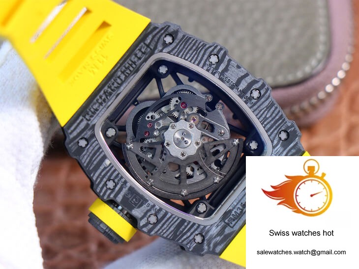 Richard Mille RM35-02 ZF Factory Yellow Rubber Strap 7 Richard Mille RM35-02 ZF Factory Yellow Rubber Strap 7