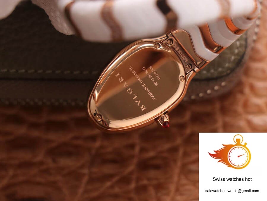 Bvlgari Serpenti 102202 BV Factory Rose Gold White Dial 7 Bvlgari Serpenti 102202 BV Factory Rose Gold White Dial 7