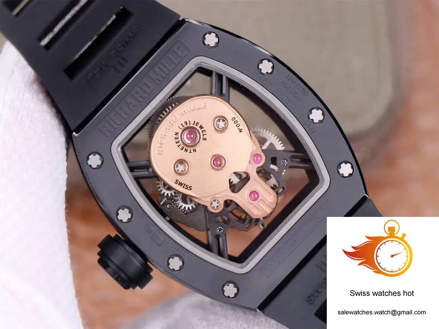 Richard Mille RM52-01 Tourbillon JB Factory Rose Gold Skull Dial 7 Richard Mille RM52-01 Tourbillon JB Factory Rose Gold Skull Dial 7
