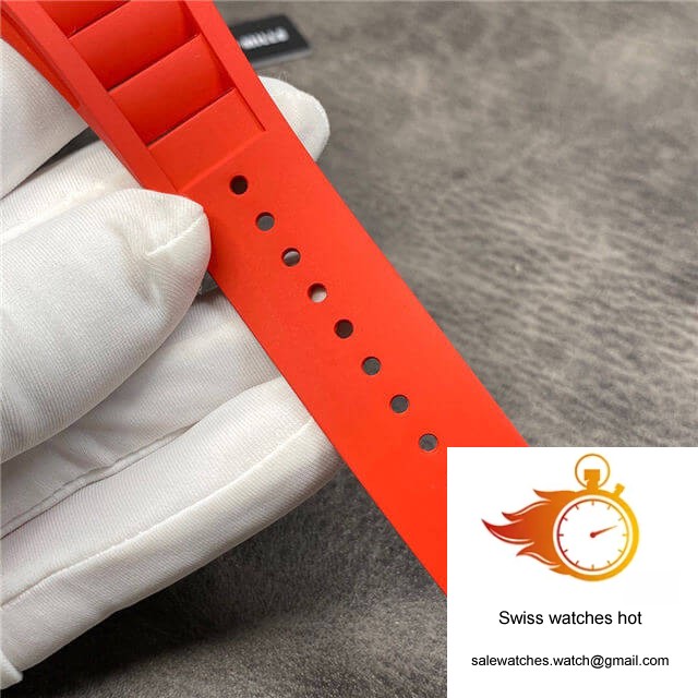 Richard Mille RM35-02 KV Factory Carbon Fiber Red Rubber Strap 7 Richard Mille RM35-02 KV Factory Carbon Fiber Red Rubber Strap 7