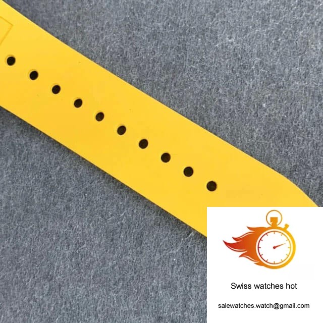 Richard Mille RM011 KV Factory Titanium Yellow Rubber Strap 7 Richard Mille RM011 KV Factory Titanium Yellow Rubber Strap 7