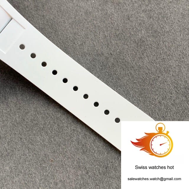 Richard Mille RM055 KV Factory V2 White Rubber Strap 7 Richard Mille RM055 KV Factory V2 White Rubber Strap 7