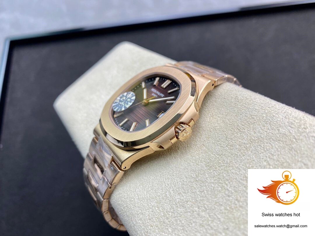 Patek Philippe Nautilus 5711/1R-001 GR Factory V2 Rose Gold Brown Gradient Dial 7 Patek Philippe Nautilus 5711/1R-001 GR Factory V2 Rose Gold Brown Gradient Dial 7