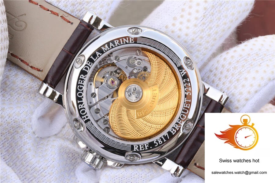 Breguet Marine 5817ST/12/5V8 White Dial Cowhide Strap 7 Breguet Marine 5817ST/12/5V8 White Dial Cowhide Strap 7