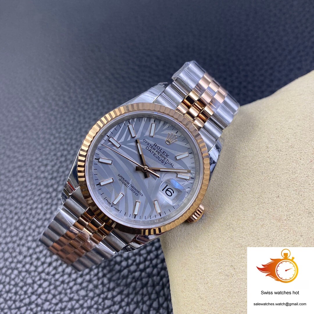 Rolex Datejust M126231-0031 EW Factory Silver Palm Leaf Pattern Dial 7 Rolex Datejust M126231-0031 EW Factory Silver Palm Leaf Pattern Dial 7