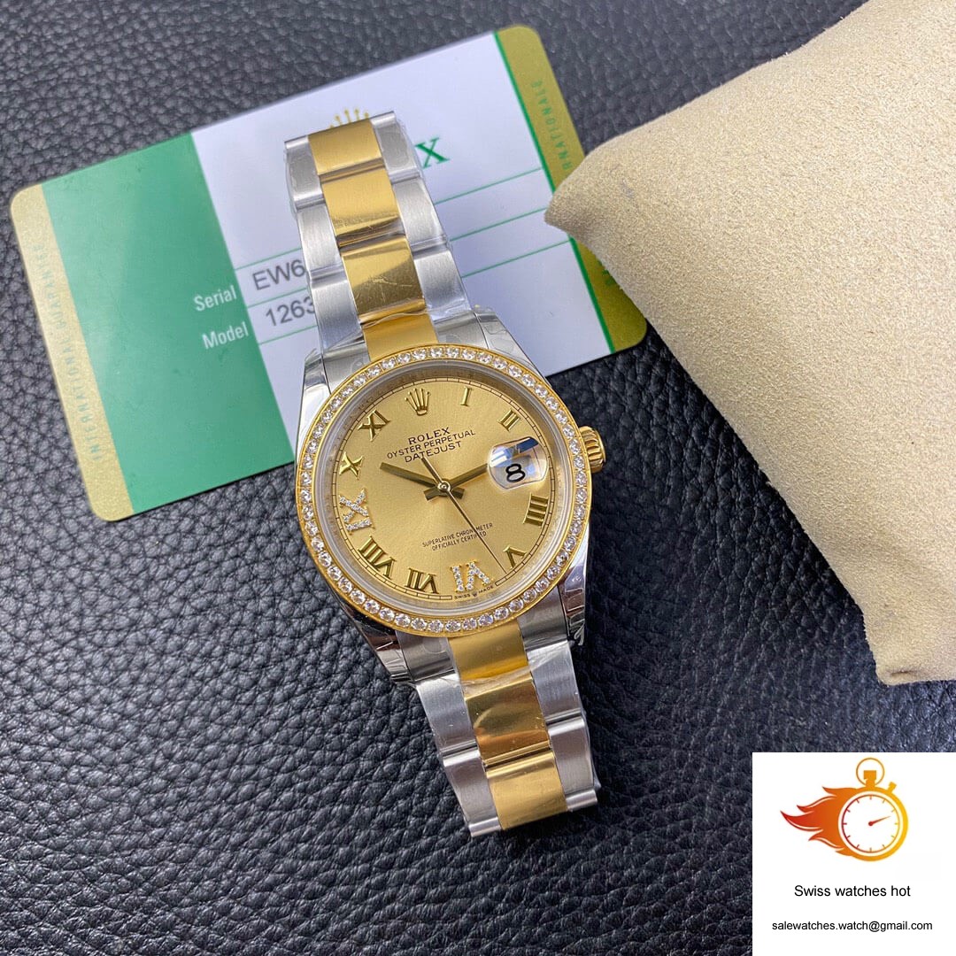 Rolex Datejust 126283 EW Factory Diamond Gold Dial 7 Rolex Datejust 126283 EW Factory Diamond Gold Dial 7