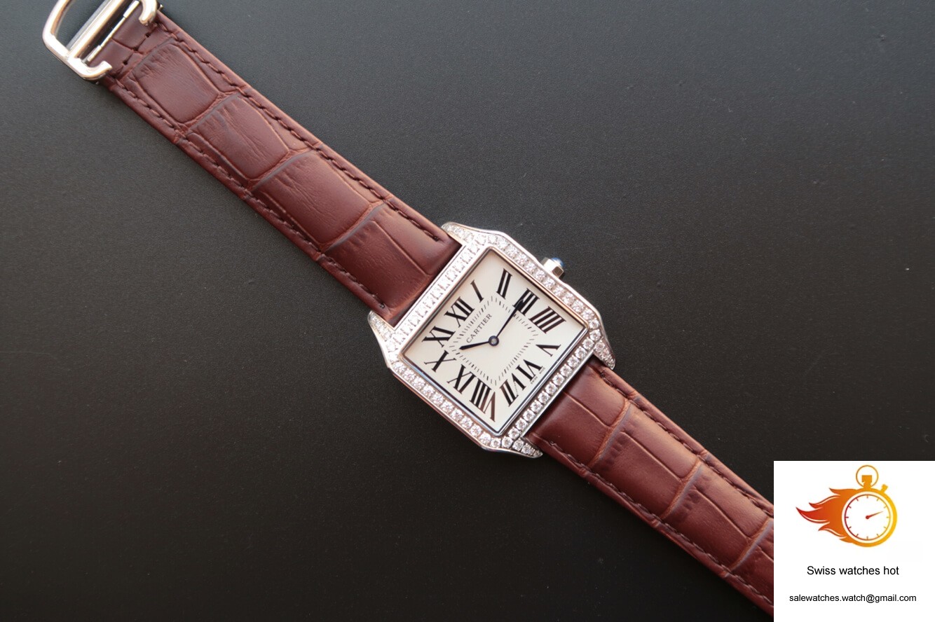 Cartier Santos WH100651 V6 Factory White Dial 7 Cartier Santos WH100651 V6 Factory White Dial 7
