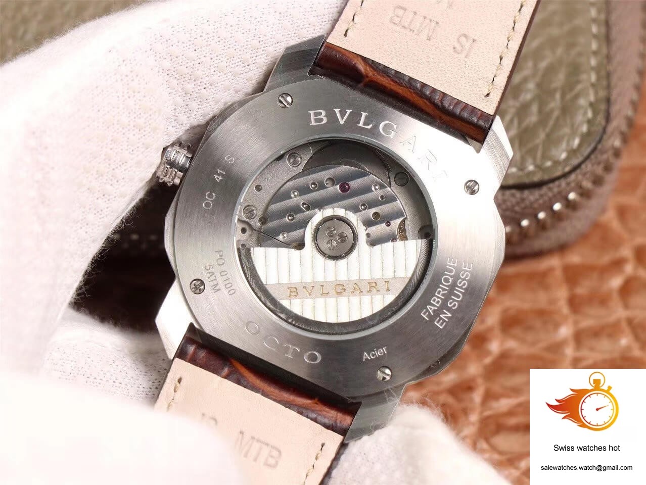 Bvlgari Octo 102705 BV Factory Reddish Brown Dial 7 Bvlgari Octo 102705 BV Factory Reddish Brown Dial 7