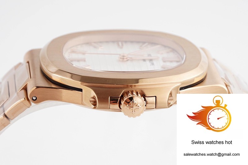 Patek Philippe Nautilus 5711/1R-001 PPF Factory V4 Rose Gold White Dial 7 Patek Philippe Nautilus 5711/1R-001 PPF Factory V4 Rose Gold White Dial 7