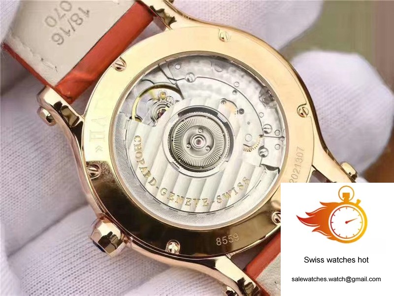 Chopard Happy Sport 274808 Rose Gold Diamonds YF Factory White Dial 7 Chopard Happy Sport 274808 Rose Gold Diamonds YF Factory White Dial 7