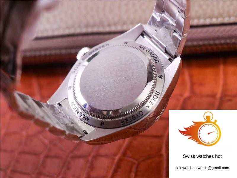 JB Factory Replica Rolex Milgauss Base 116400 Label Noir Design LNT01HS-001 Silver case watch 7 JB Factory Replica Rolex Milgauss Base 116400 Label Noir Design LNT01HS-001 Silver case watch 7