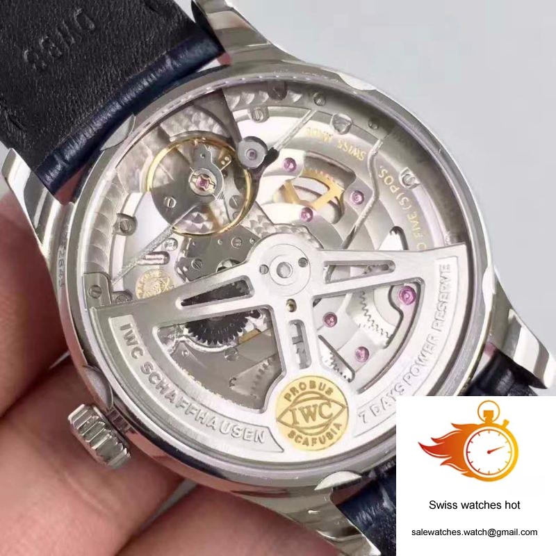 IWC Portugieser IW500705 ZF Factory V4 White Dial and Blue Markers 7 IWC Portugieser IW500705 ZF Factory V4 White Dial and Blue Markers 7