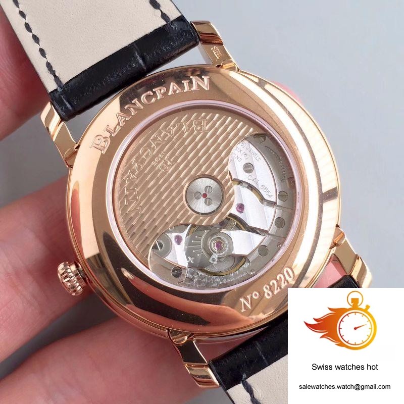 Blancpain Villeret 6654-3642-55B OM Factory White Dial 7 Blancpain Villeret 6654-3642-55B OM Factory White Dial 7