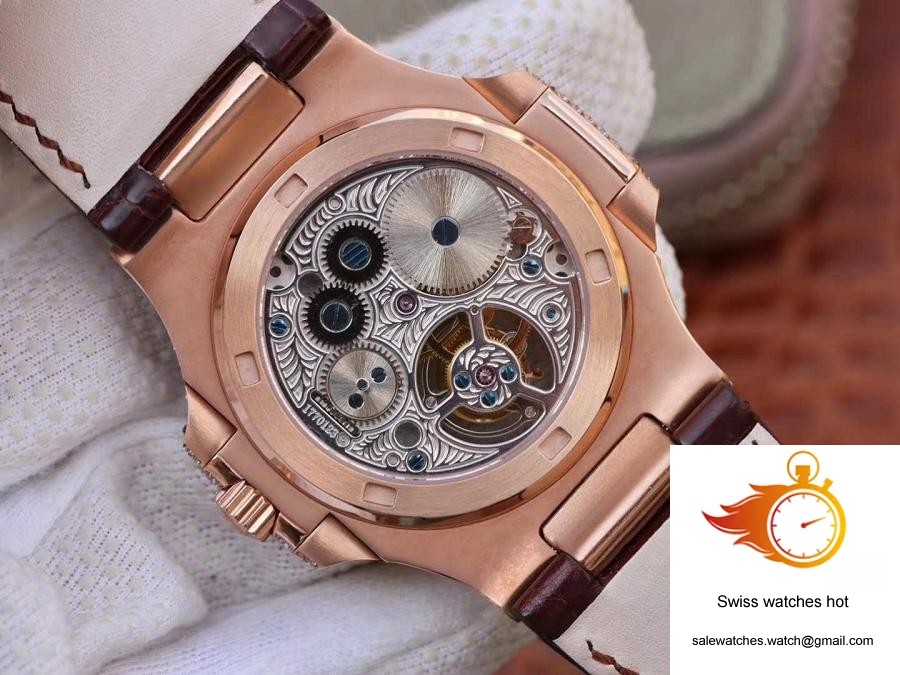 Patek Philippe Nautilus Jumbo 5711 Rose Gold Tourbillon 2018 R8 Factory White Dial 7 Patek Philippe Nautilus Jumbo 5711 Rose Gold Tourbillon 2018 R8 Factory White Dial 7