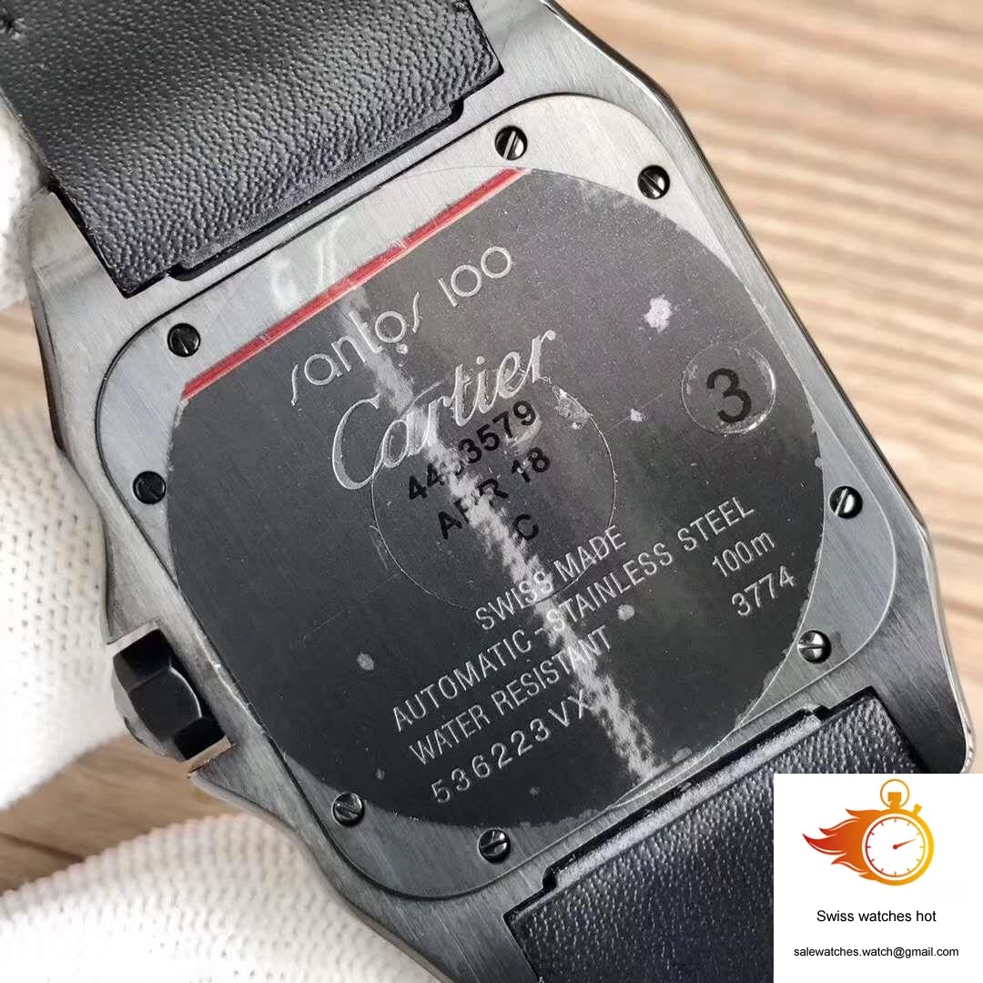 Cartier Santos 100 XL WSSA0006 V6 Factory Black Dial 7 Cartier Santos 100 XL WSSA0006 V6 Factory Black Dial 7