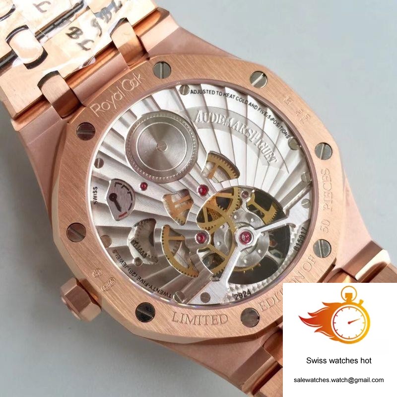 Audemars Piguet Royal Oak Rose Gold Tourbillon Extra Thin 26522 R8 Factory White Dial 7 Audemars Piguet Royal Oak Rose Gold Tourbillon Extra Thin 26522 R8 Factory White Dial 7