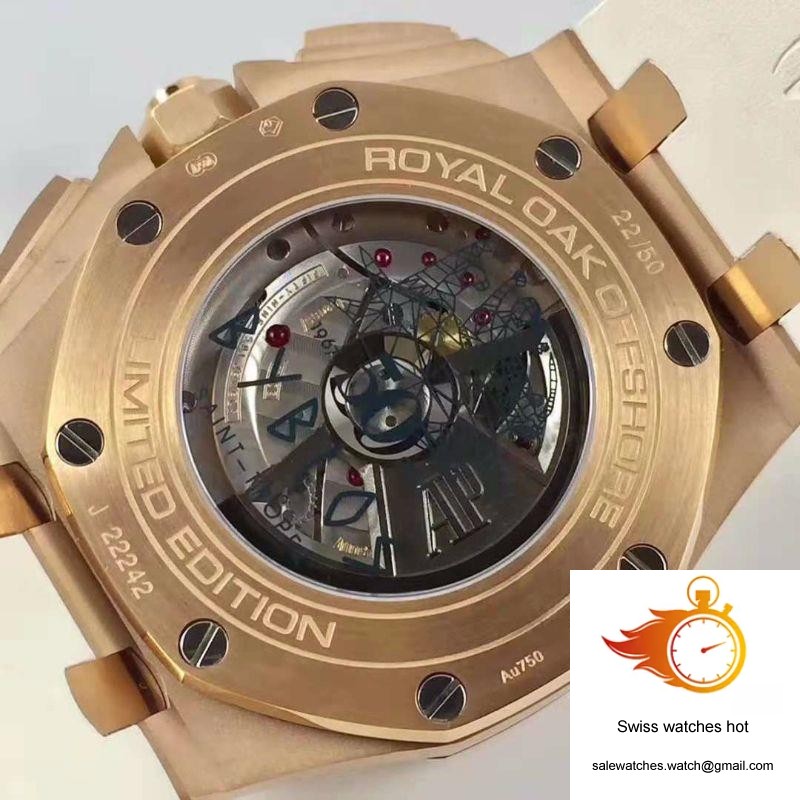 Audemars Piguet Royal Oak Offshore 50 Byblos Saint-Tropez 26408OR.OO.A010CA.01.99 JF Factory V2 White Dial 7 Audemars Piguet Royal Oak Offshore 50 Byblos Saint-Tropez 26408OR.OO.A010CA.01.99 JF Factory V2 White Dial 7