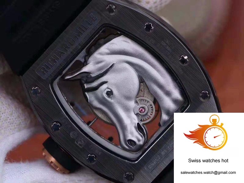 Richard Mille Polo Club Saint Tropez RM52-02 KV Factory White Horse Head Skeleton Dial 7 Richard Mille Polo Club Saint Tropez RM52-02 KV Factory White Horse Head Skeleton Dial 7