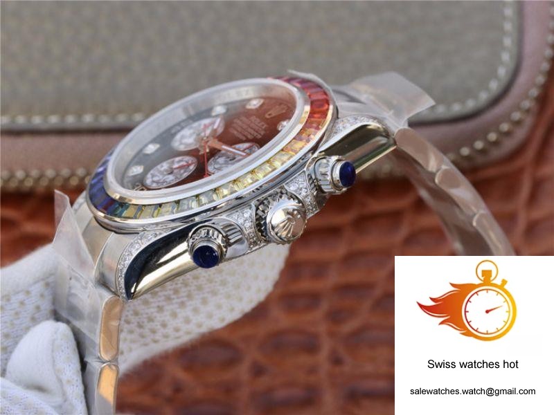 Rolex Daytona Cosmograph Rainbow 116595RBOW BL Factory Black Dial 7 Rolex Daytona Cosmograph Rainbow 116595RBOW BL Factory Black Dial 7