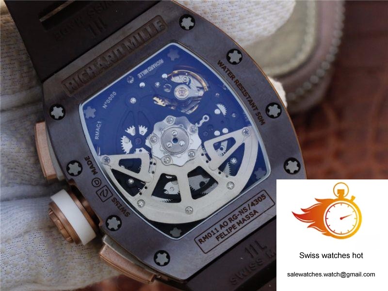 Richard Mille Chronograph RM011 KV Factory Brown Crystal Dial 7 Richard Mille Chronograph RM011 KV Factory Brown Crystal Dial 7