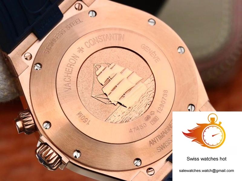 Vacheron Constantin Overseas 44mm TWA Factory 18K Rose Gold Blue Dial 7 Vacheron Constantin Overseas 44mm TWA Factory 18K Rose Gold Blue Dial 7