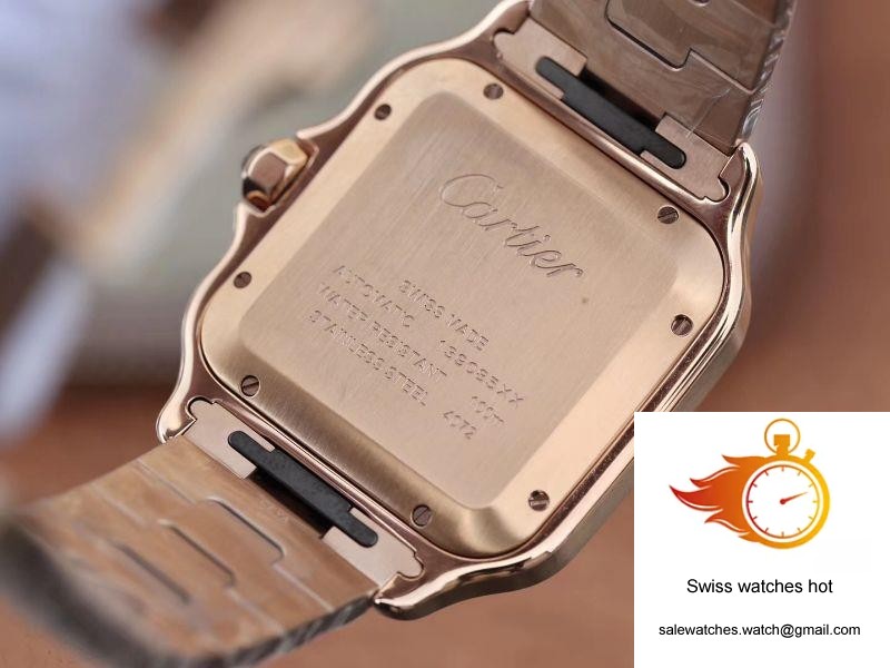 Cartier De Santos 40mm BV Factory 18K Rose Gold Case White Dial 7 Cartier De Santos 40mm BV Factory 18K Rose Gold Case White Dial 7