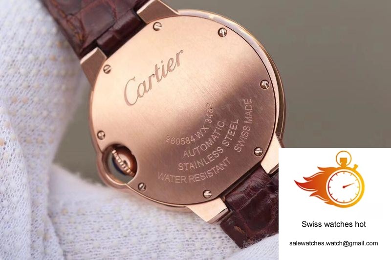 Ballon Bleu De Cartier Ladies 33mm V6 Factory 18K Rose Gold Case White Dial 7 Ballon Bleu De Cartier Ladies 33mm V6 Factory 18K Rose Gold Case White Dial 7