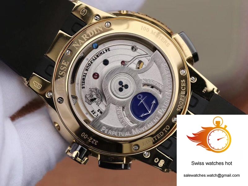 Ulysse Nardin El Toro 322-00-3 18K Yellow Gold Black Dial 7 Ulysse Nardin El Toro 322-00-3 18K Yellow Gold Black Dial 7