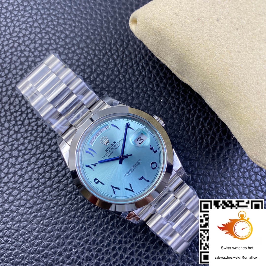 Rolex Day Date BP Factory Middle East Customization Stainless Steel Ice Blue Dial 7 Rolex Day Date BP Factory Middle East Customization Stainless Steel Ice Blue Dial 7