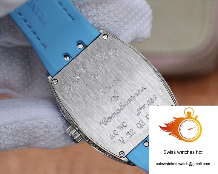 Franck Muller Ladies Collection V 32 SC AT FO D CD BL ABF Factory Diamond-set Bezel 7 Franck Muller Ladies Collection V 32 SC AT FO D CD BL ABF Factory Diamond-set Bezel 7