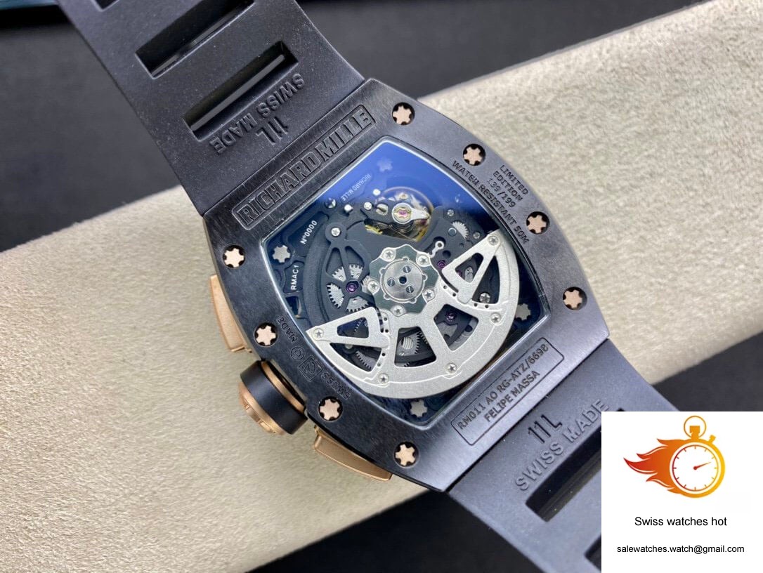 Richard Mille RM011 KV Factory Black Ceramic Skeleton Dial 7 Richard Mille RM011 KV Factory Black Ceramic Skeleton Dial 7