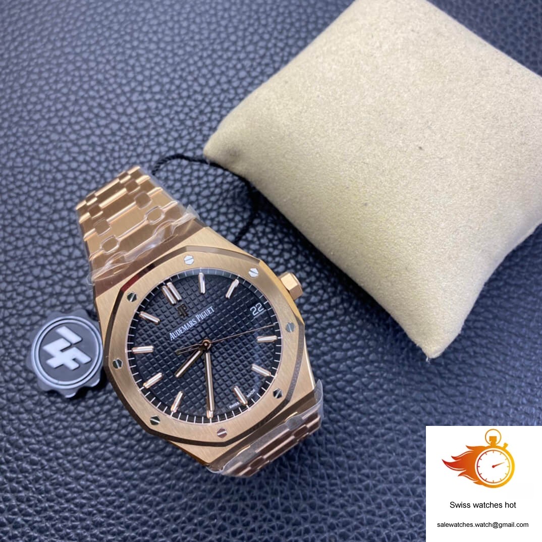 Audemars Piguet Royal Oak 15500OR.OO.1220OR.01 ZF Factory Rose Gold Version Black Dial 7 Audemars Piguet Royal Oak 15500OR.OO.1220OR.01 ZF Factory Rose Gold Version Black Dial 7