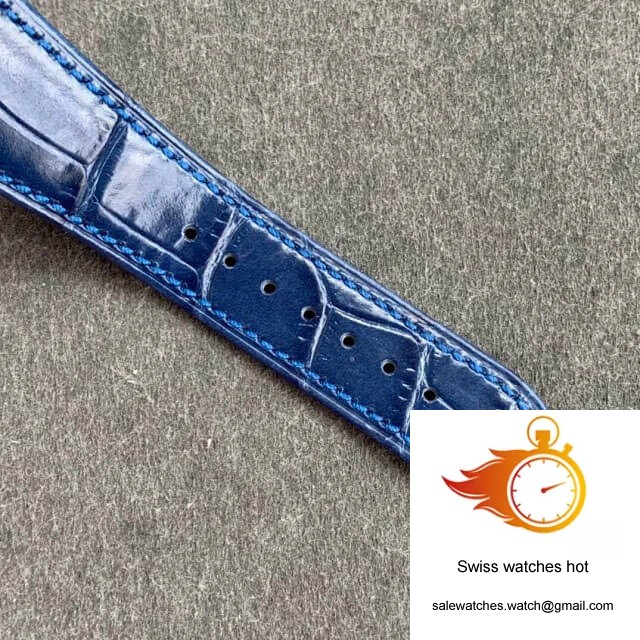 Patek Philippe Nautilus 5726/1A-014 GR Factory Blue Leather Strap 7 Patek Philippe Nautilus 5726/1A-014 GR Factory Blue Leather Strap 7
