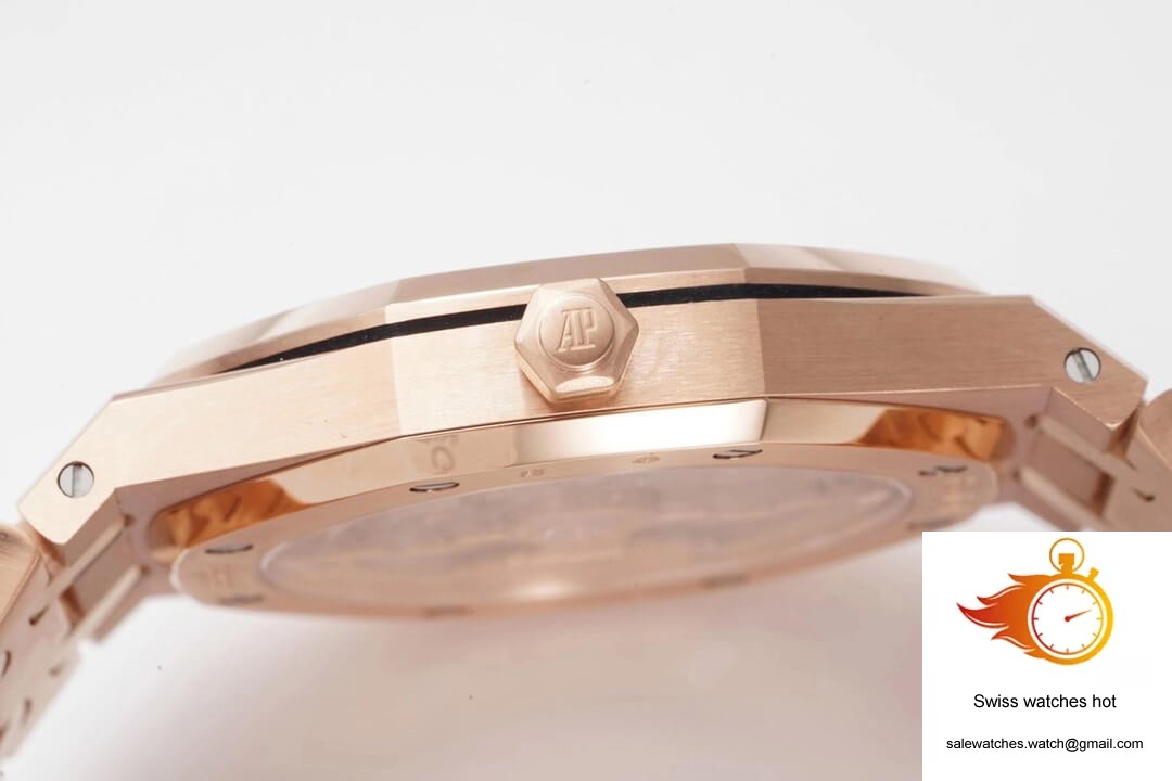 Audemars Piguet Royal Oak 15202OR.OO.1240OR.01 KZ Factory Rose Gold Blue Dial 7 Audemars Piguet Royal Oak 15202OR.OO.1240OR.01 KZ Factory Rose Gold Blue Dial 7