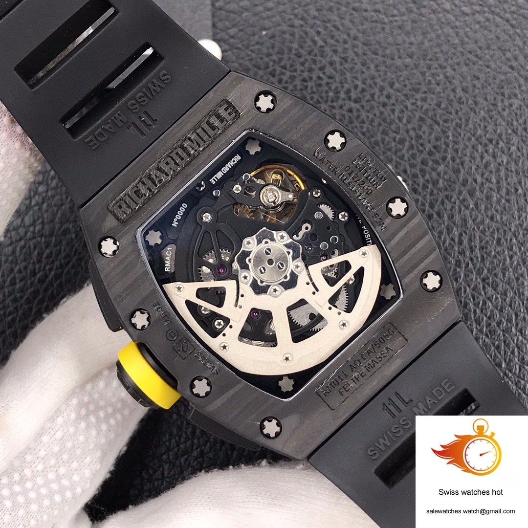 Richard Mille RM-011 KV Factory Forged Carbon Black Strap 7 Richard Mille RM-011 KV Factory Forged Carbon Black Strap 7