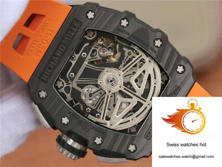 Richard Mille RM11-03 KV Factory Carbon Fiber Orange Strap 7 Richard Mille RM11-03 KV Factory Carbon Fiber Orange Strap 7